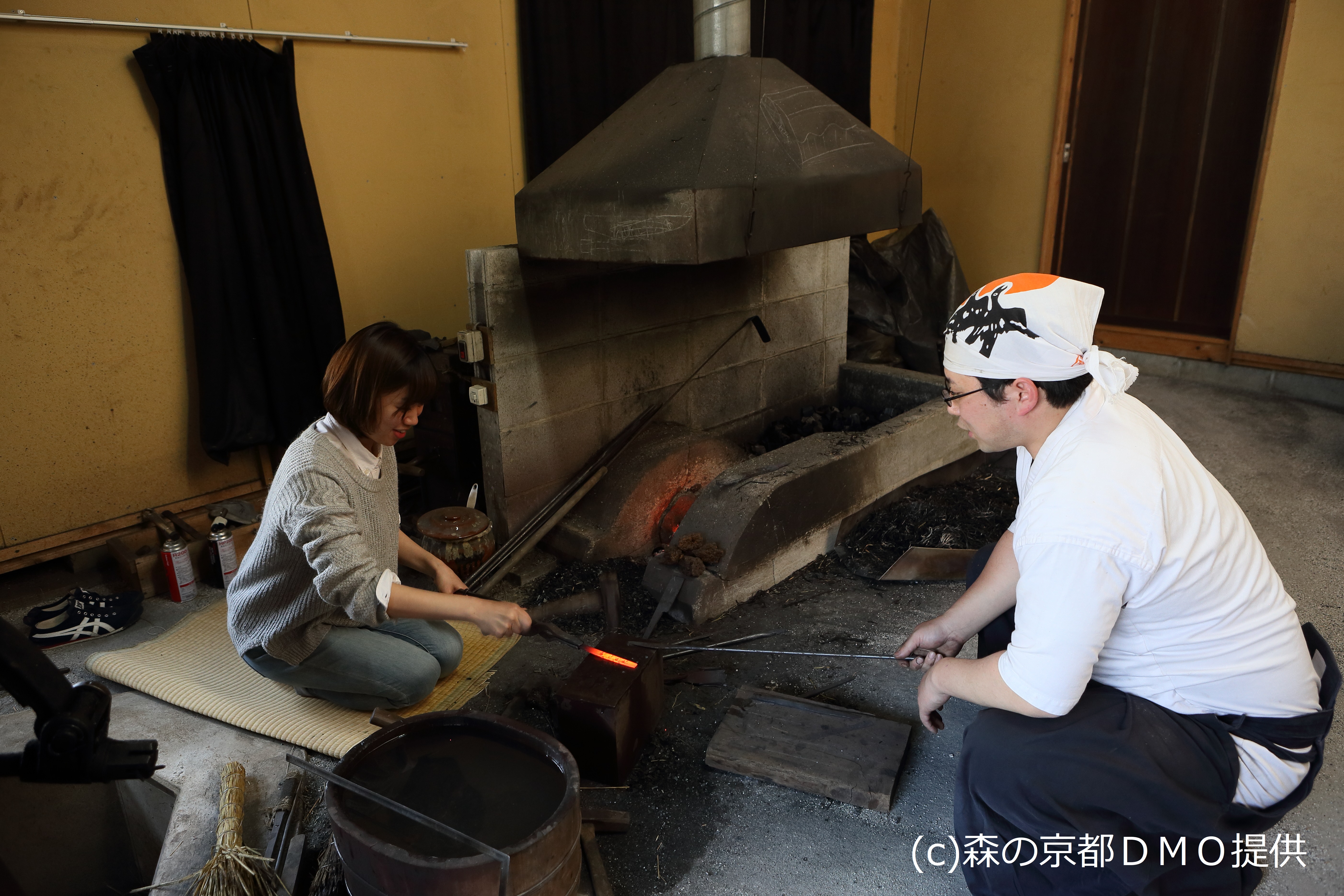 Japanese sword making