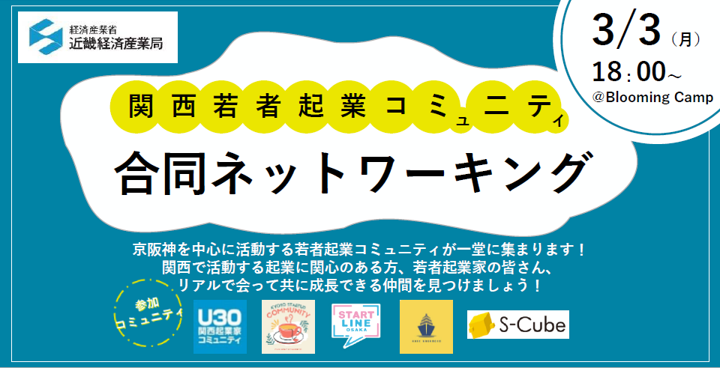 関西若者起業コミュニティ合同ネットワーキングアイキャッチ