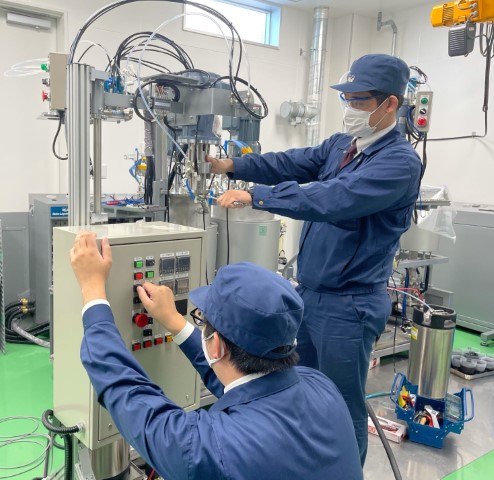 顧客向けにテストルームの準備も万全