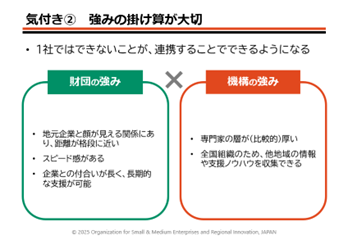 気付き2　強みの掛け算が大切