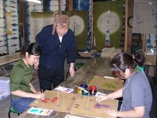 Marumasu Nishimuraya Yuzen Kobo workshop