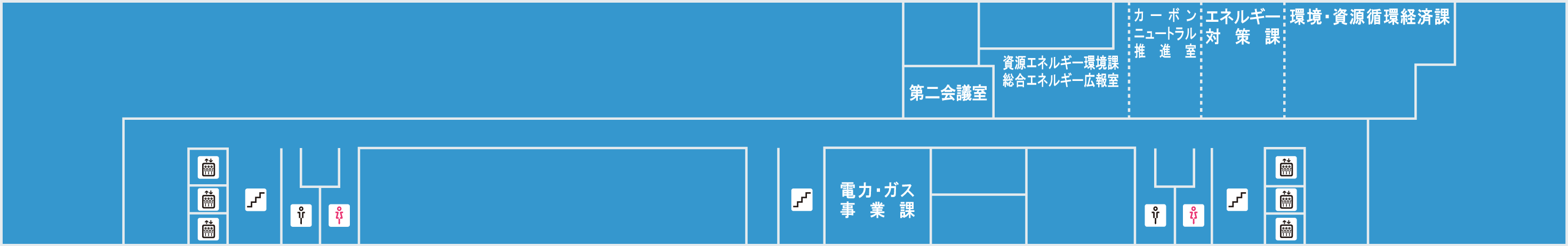大阪合同庁舎1号館　本館5階配置図。詳細・拡大はリンク先PDFをご確認ください。