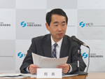 局長定例記者会見を開催しました
