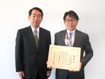 近畿経済産業局施策功労者感謝状の贈呈（ヤンマーエネルギーシステム株式会社　代表取締役社長　梅垣直也氏）