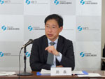 局長定例記者会見を開催しました